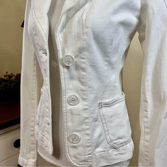 Juicy Couture White Jean Jacket - Picture 2 of 9